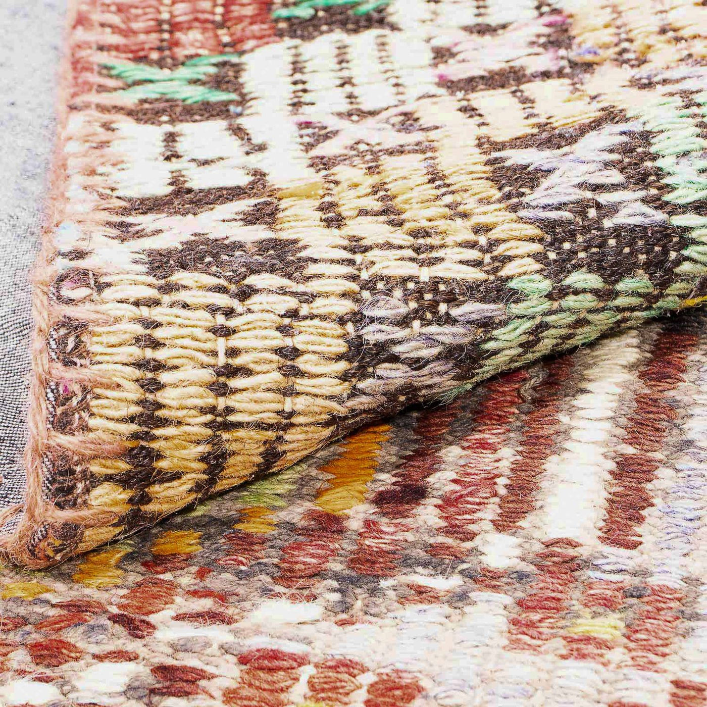 Alfombra de patchwork 241x170cm - Alfombra de lana