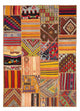 Alfombra de patchwork 239x169cm - Alfombra de lana