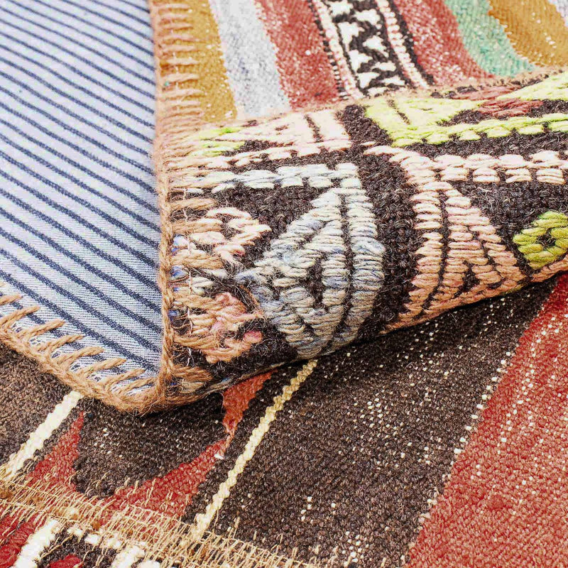 Alfombra de patchwork - 239 x 169 cm - multicolor