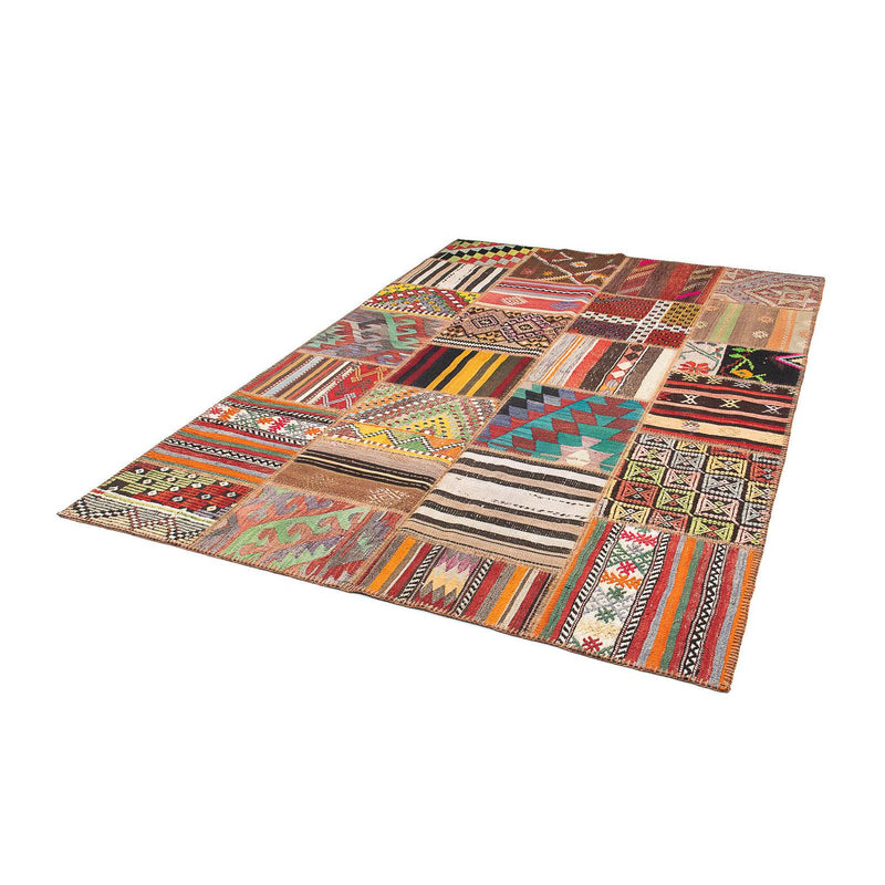 Alfombra de patchwork - 239 x 169 cm - multicolor