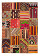 Alfombra de patchwork 236x169cm - Alfombra de lana