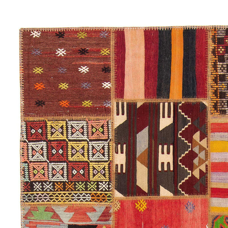 Alfombra de patchwork - 236 x 169 cm - multicolor