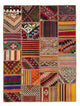 Alfombra de patchwork 238x168cm - Alfombra de lana