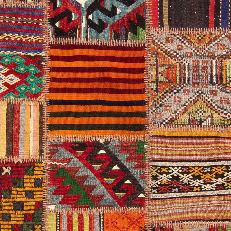 Alfombra de patchwork - 238 x 168 cm - multicolor