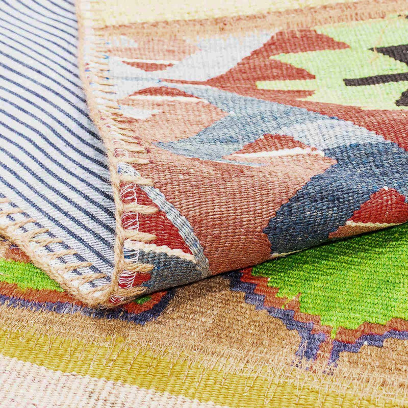 Alfombra de patchwork - 239 x 168 cm - multicolor