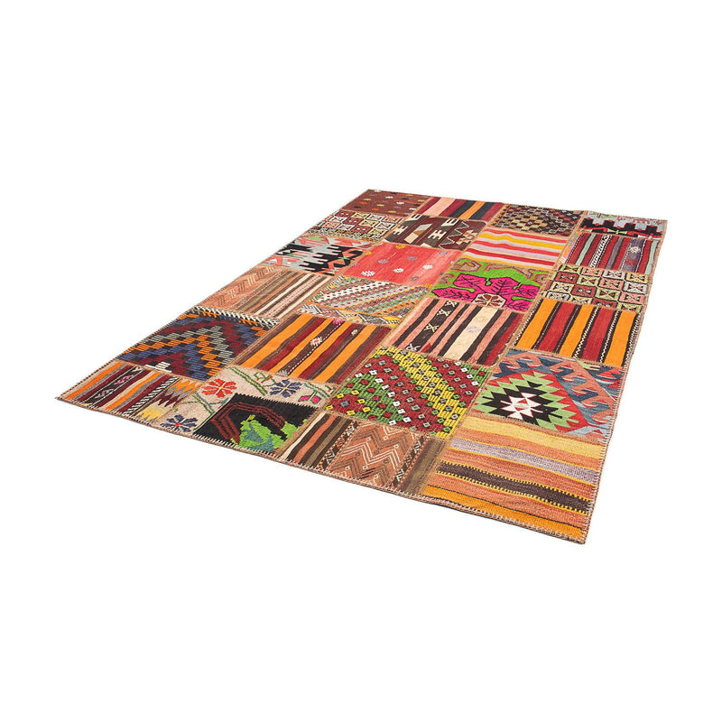 Alfombra de patchwork - 239 x 168 cm - multicolor
