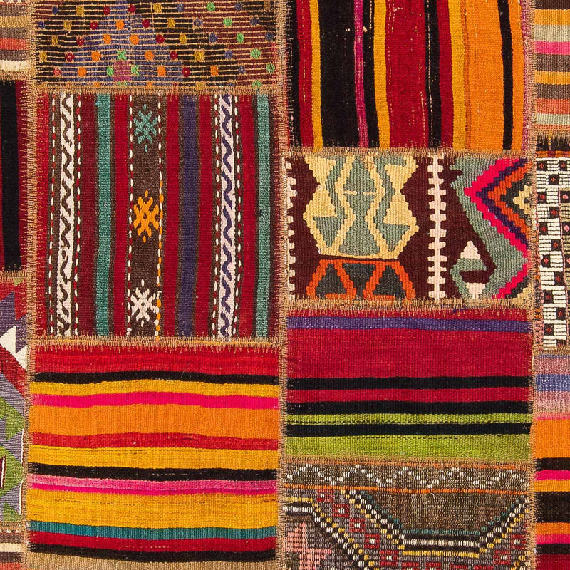 Alfombra de patchwork - 237 x 170 cm - multicolor