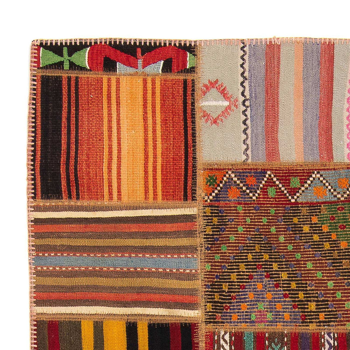 Alfombra de patchwork 237x170cm - Alfombra de lana