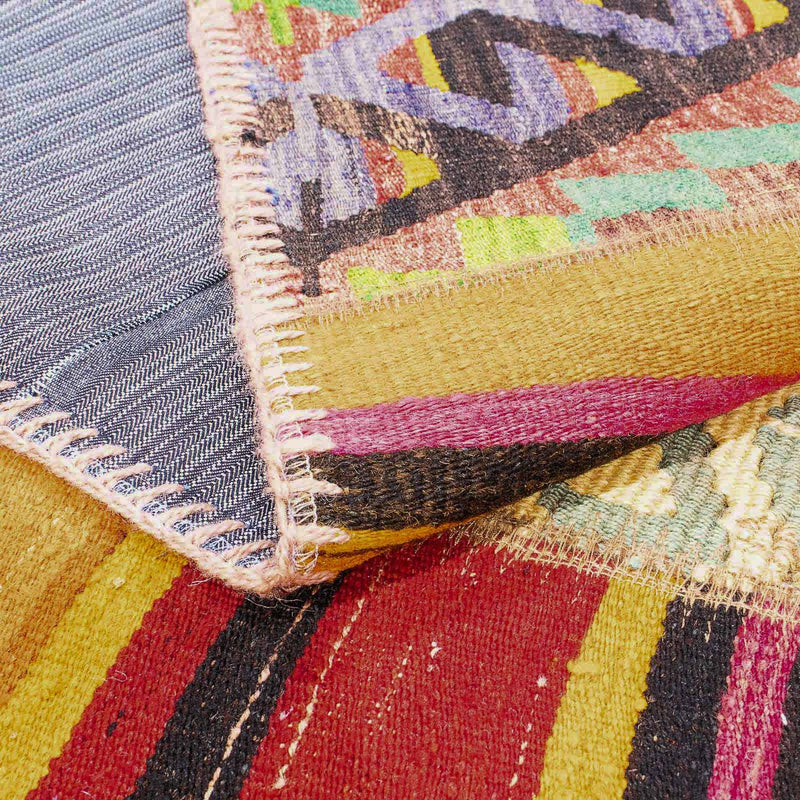 Alfombra de patchwork - 237 x 170 cm - multicolor