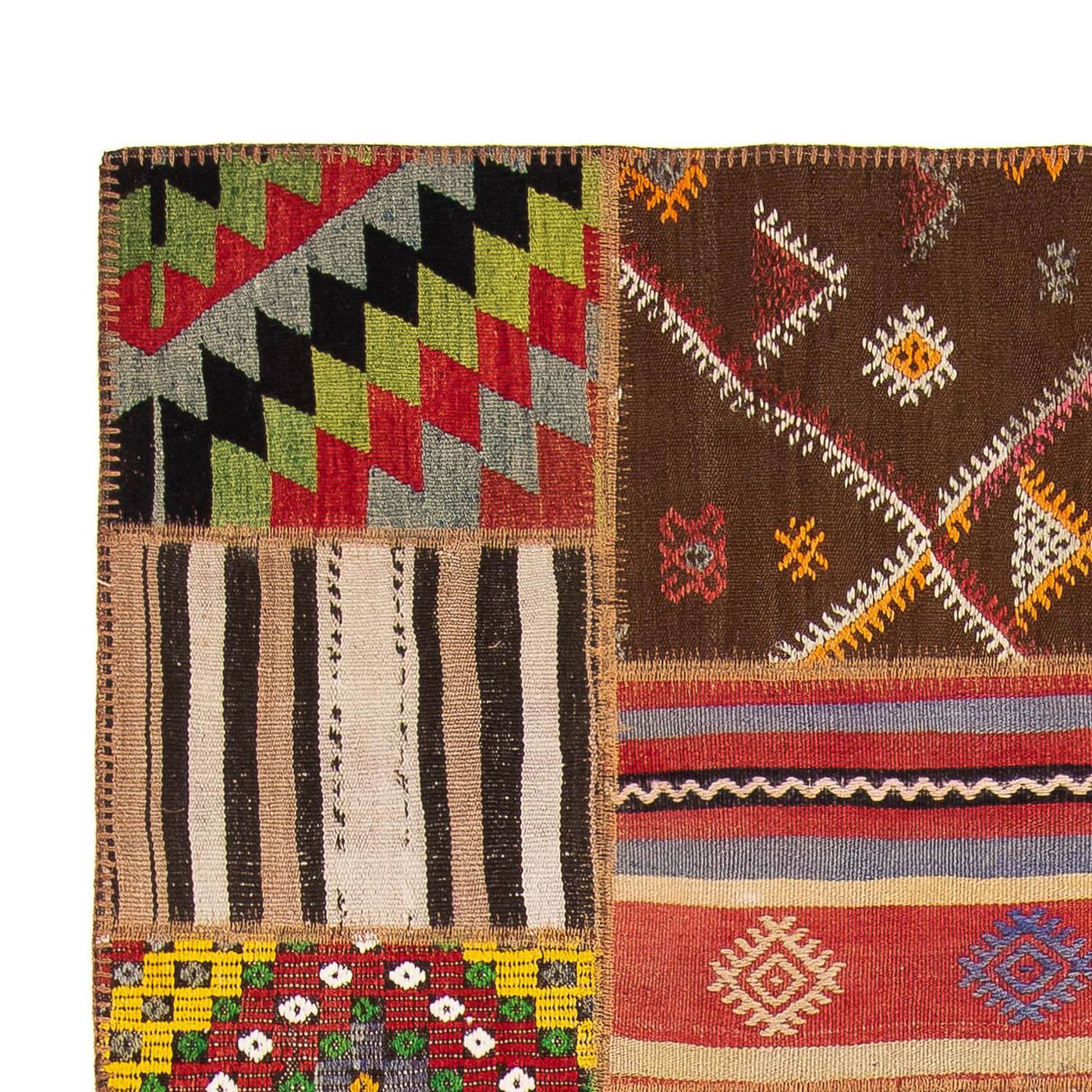 Alfombra de patchwork 240x170cm - Alfombra de lana