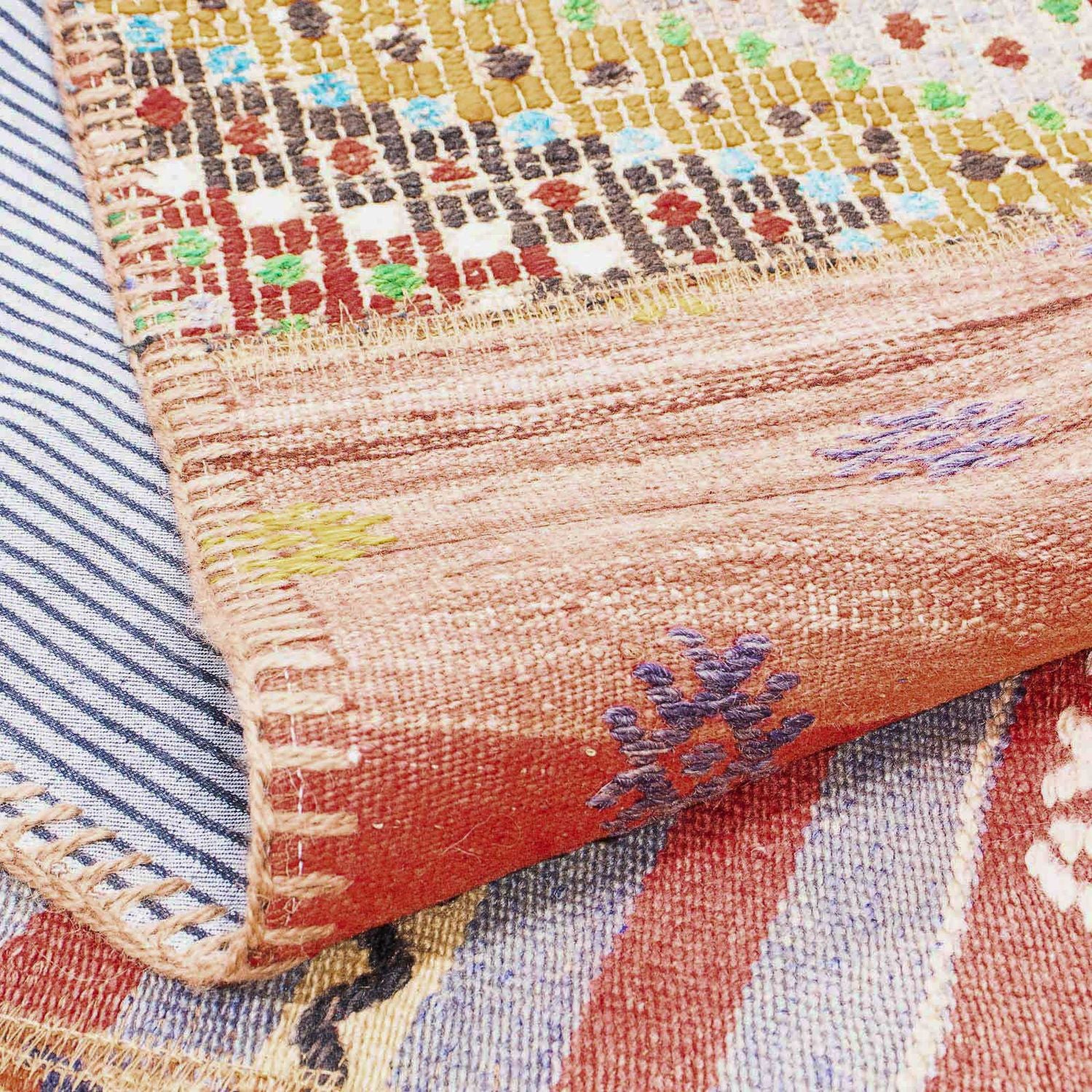 Alfombra de patchwork - 240 x 170 cm - multicolor