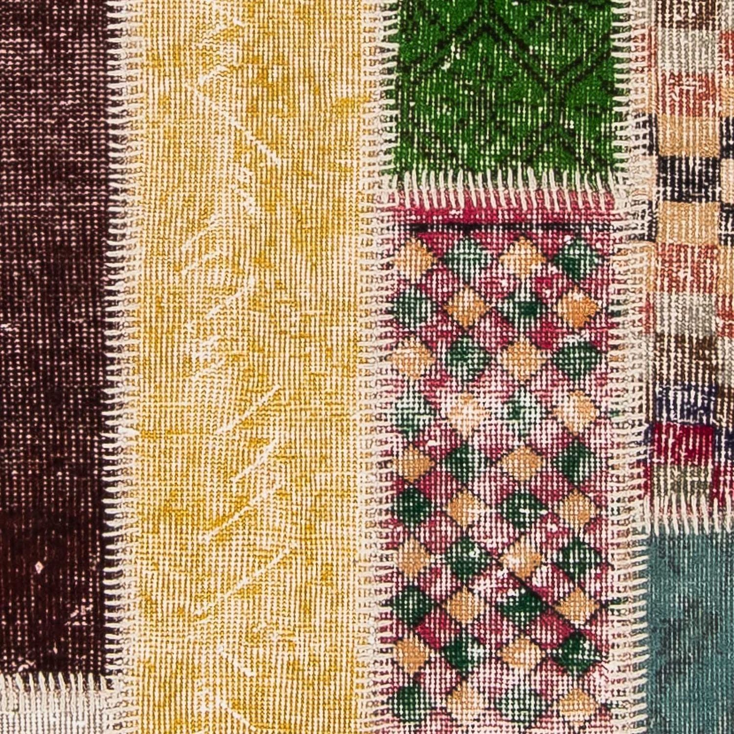 Alfombra de pasillo Alfombra de patchwork - 202 x 80 cm - multicolor