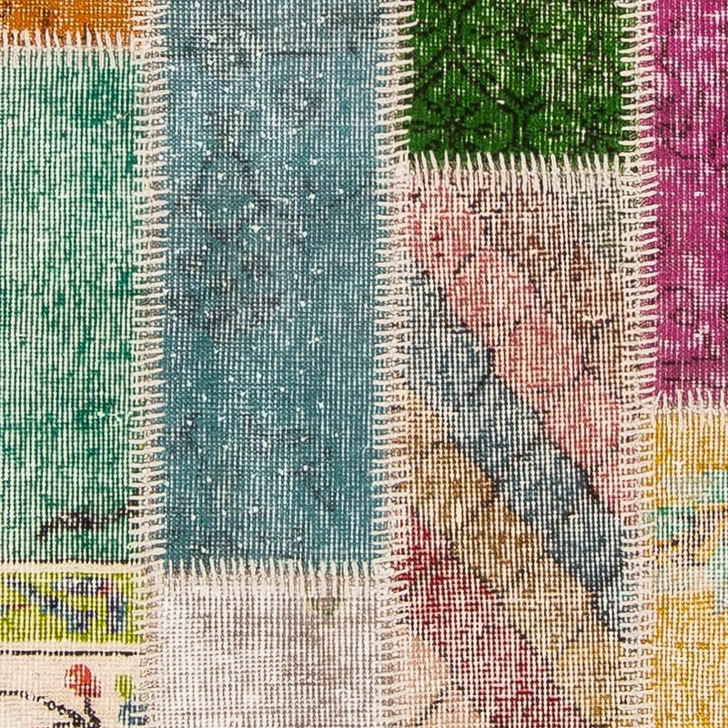 Alfombra de pasillo Alfombra de patchwork - 203 x 90 cm - multicolor