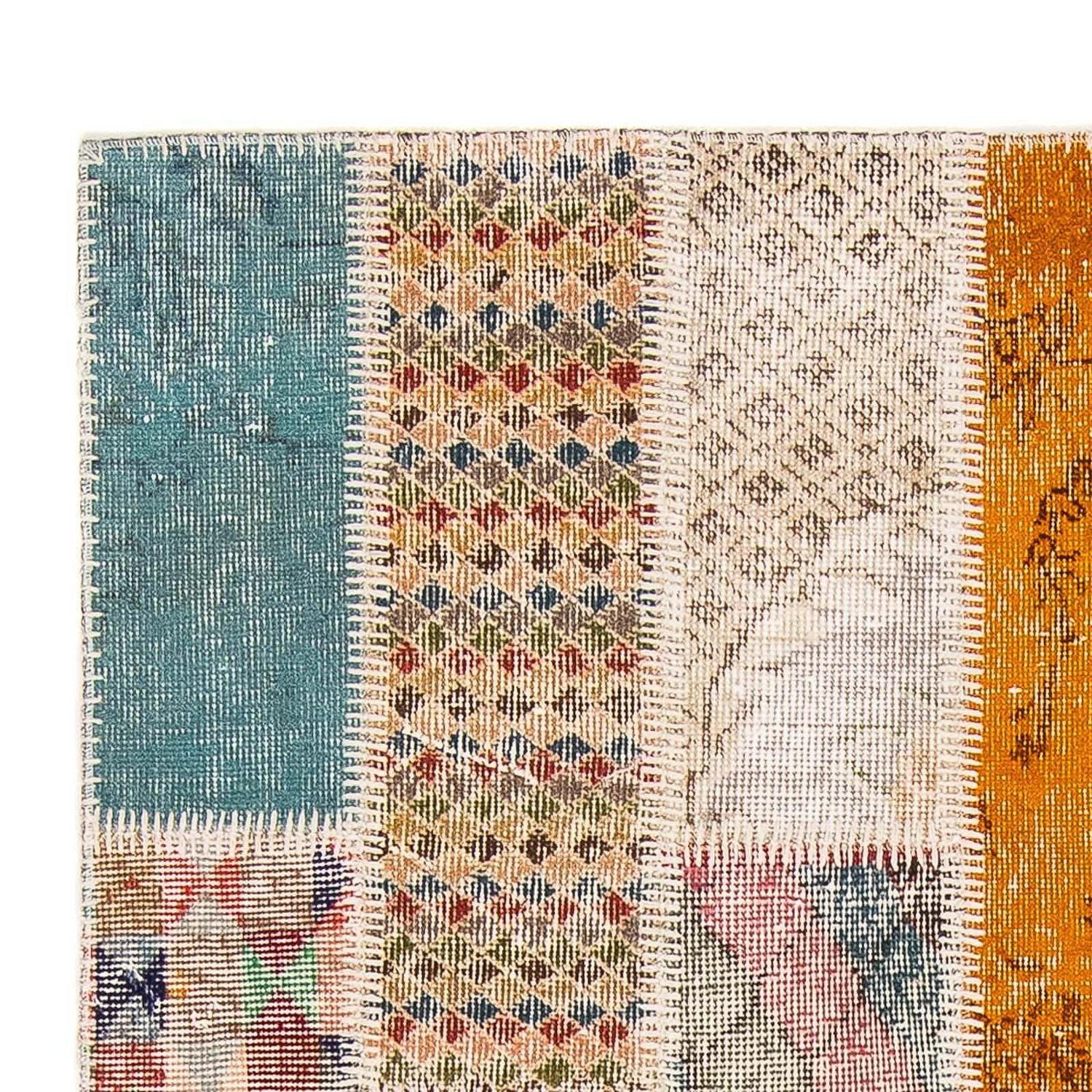Alfombra de patchwork - 184 x 120 cm - multicolor