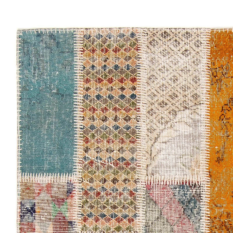 Alfombra de patchwork - 184 x 120 cm - multicolor