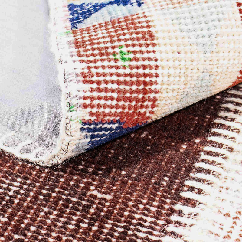 Alfombra de patchwork - 184 x 120 cm - multicolor