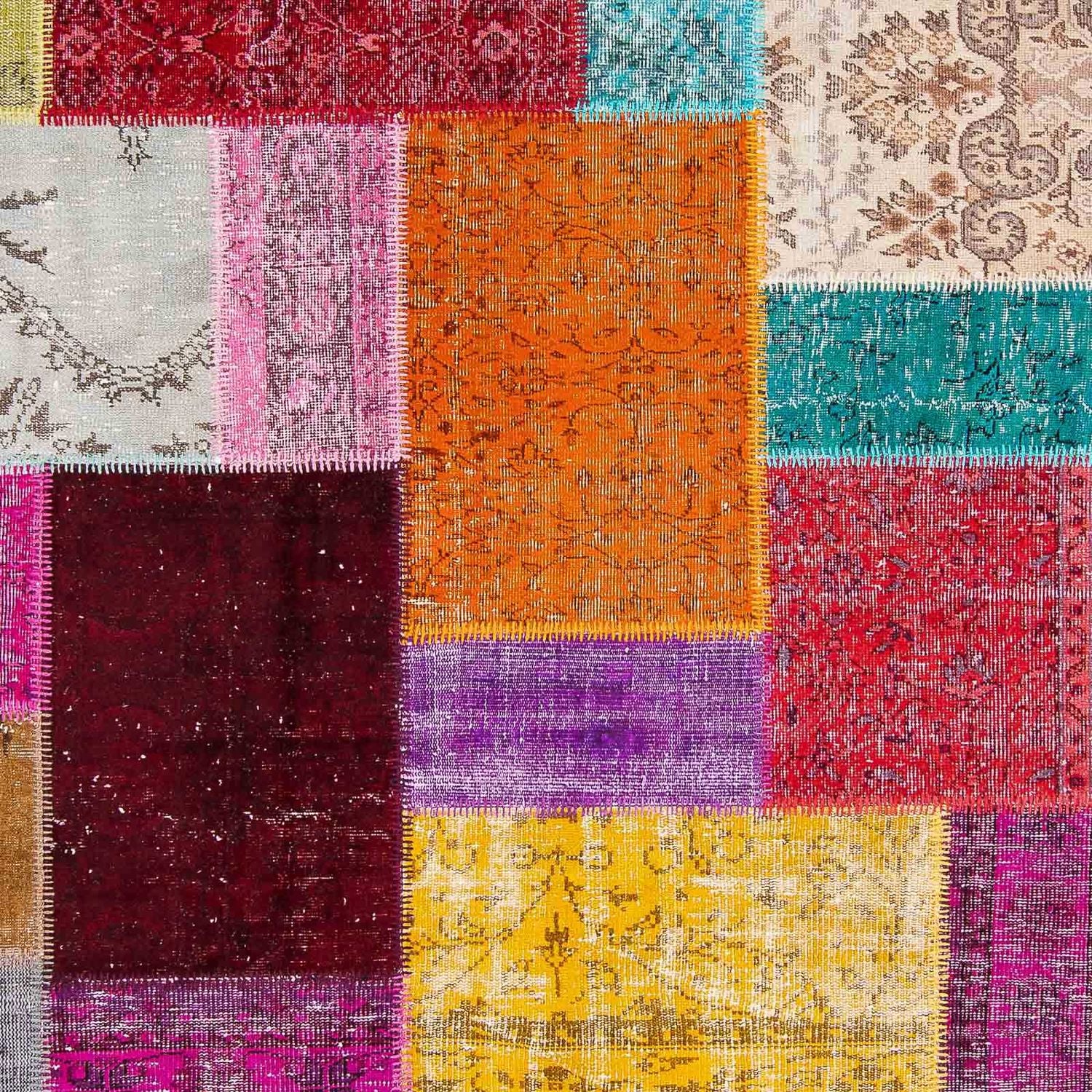 Alfombra de patchwork - 300 x 200 cm - multicolor