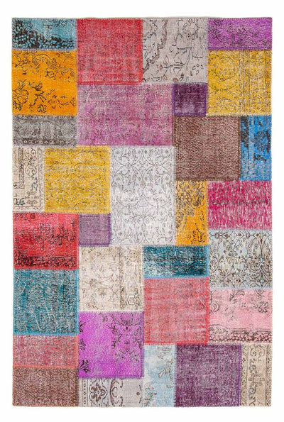 Alfombra de patchwork 250x300cm - Alfombra de lana