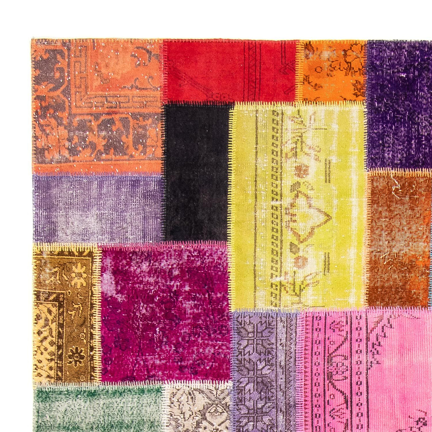 Alfombra de patchwork 365x275cm - Perserteppich Wollteppich