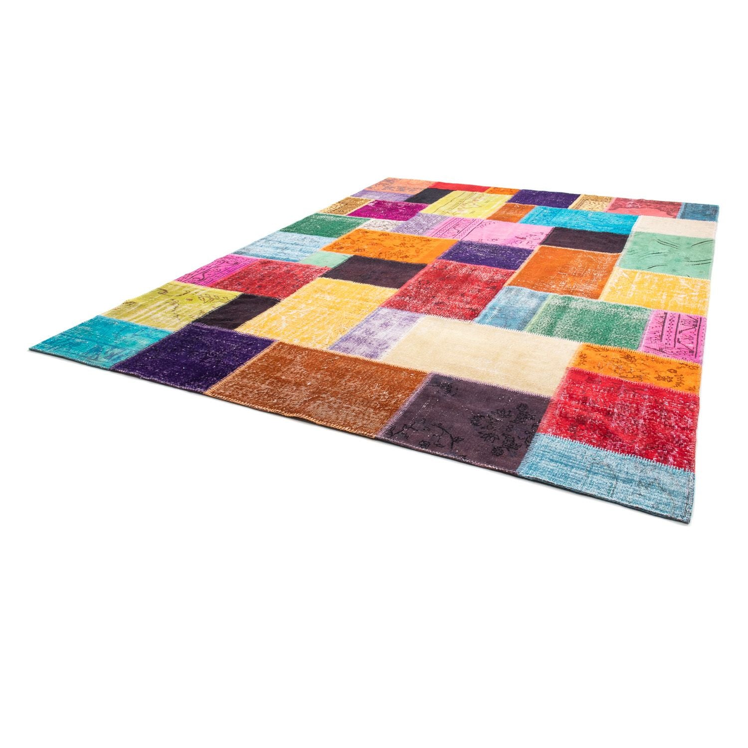Alfombra de patchwork - 365 x 275 cm - multicolor