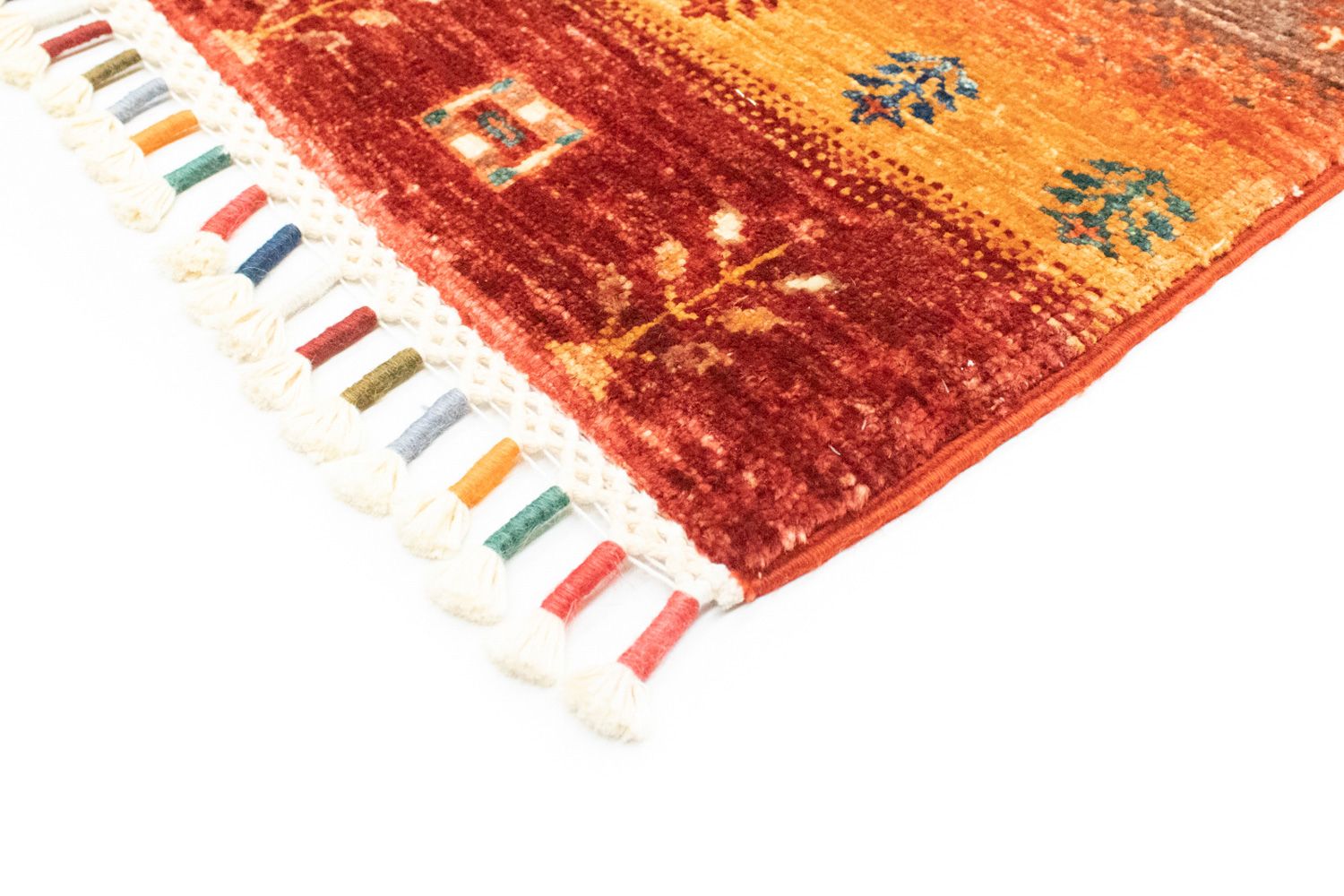 Alfombra Gabbeh - Loribaft Persa - 200 x 150 cm - multicolor
