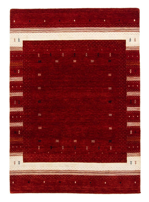 Alfombra Gabbeh - Loribaft Persa - 203 x 141 cm - rojo
