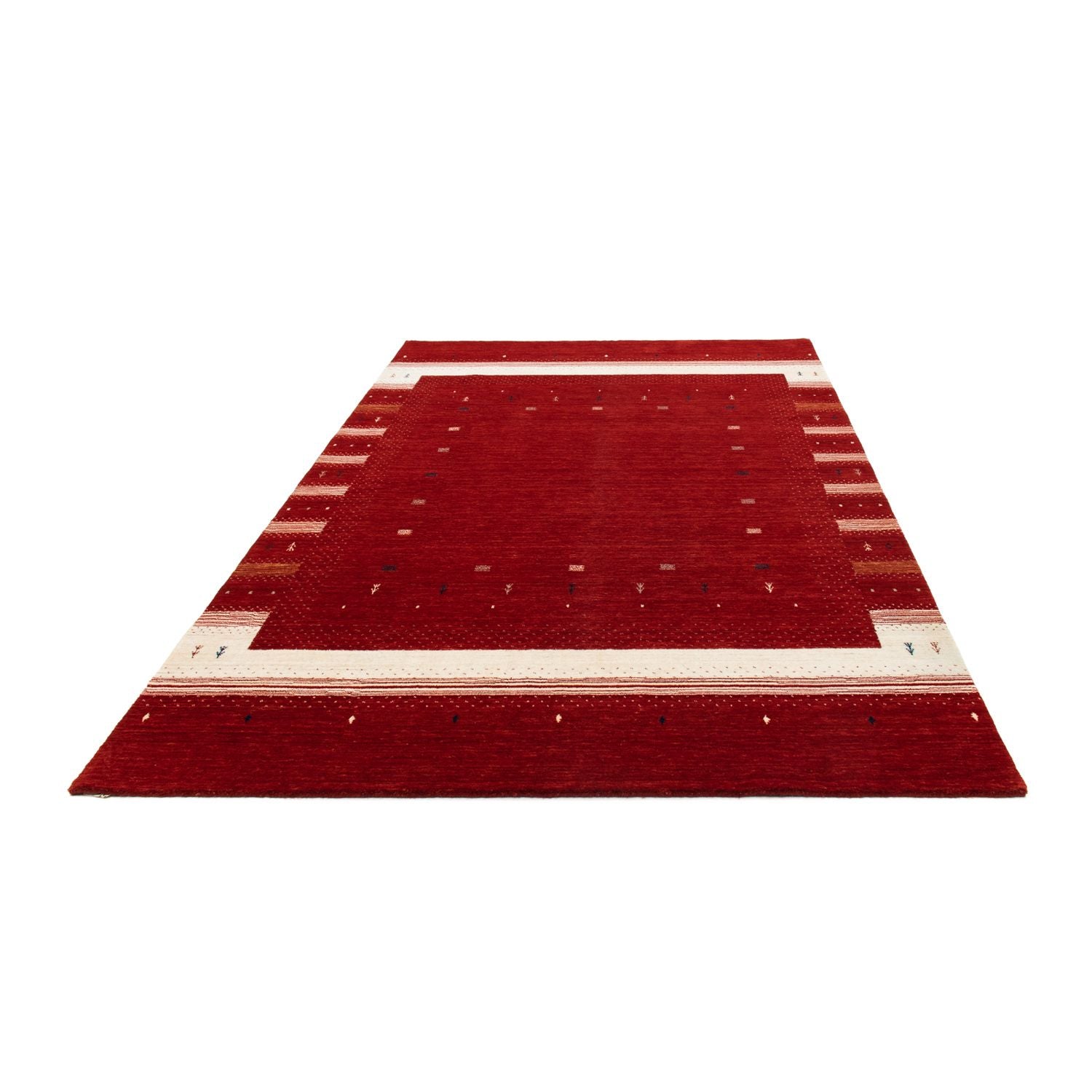 Alfombra Gabbeh - Loribaft Persa - 240 x 172 cm - rojo