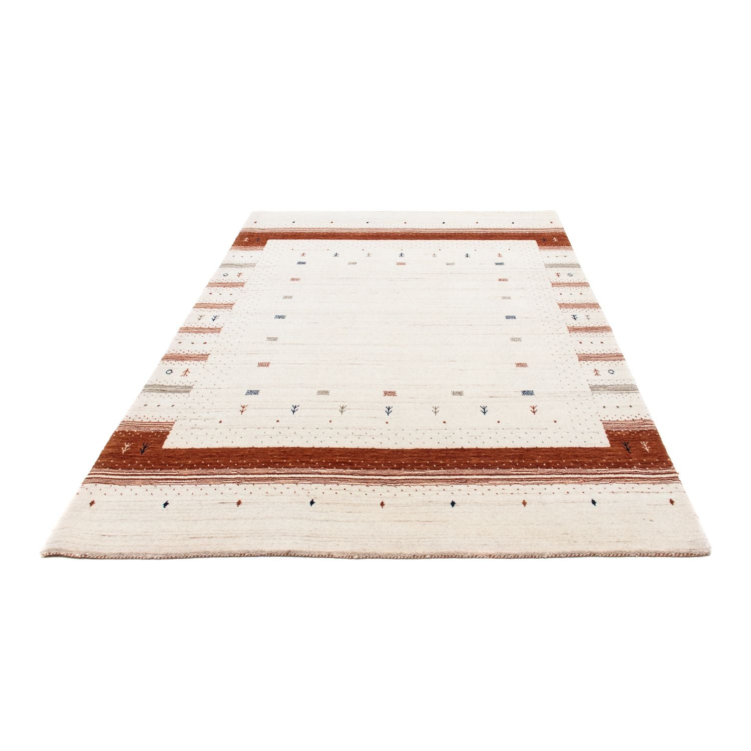 Alfombra Gabbeh - Loribaft Persa - 201 x 146 cm - beige