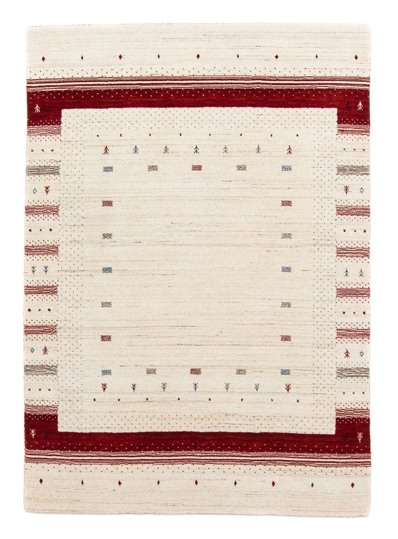 Alfombra Gabbeh - Loribaft Persa - 198 x 140 cm - beige