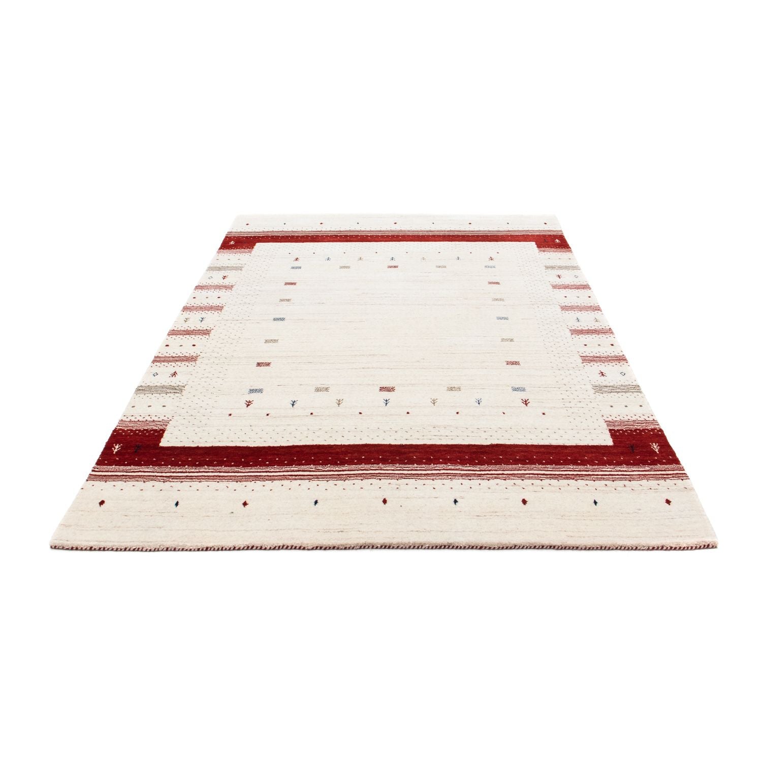 Alfombra Gabbeh - Loribaft Persa - 198 x 140 cm - beige