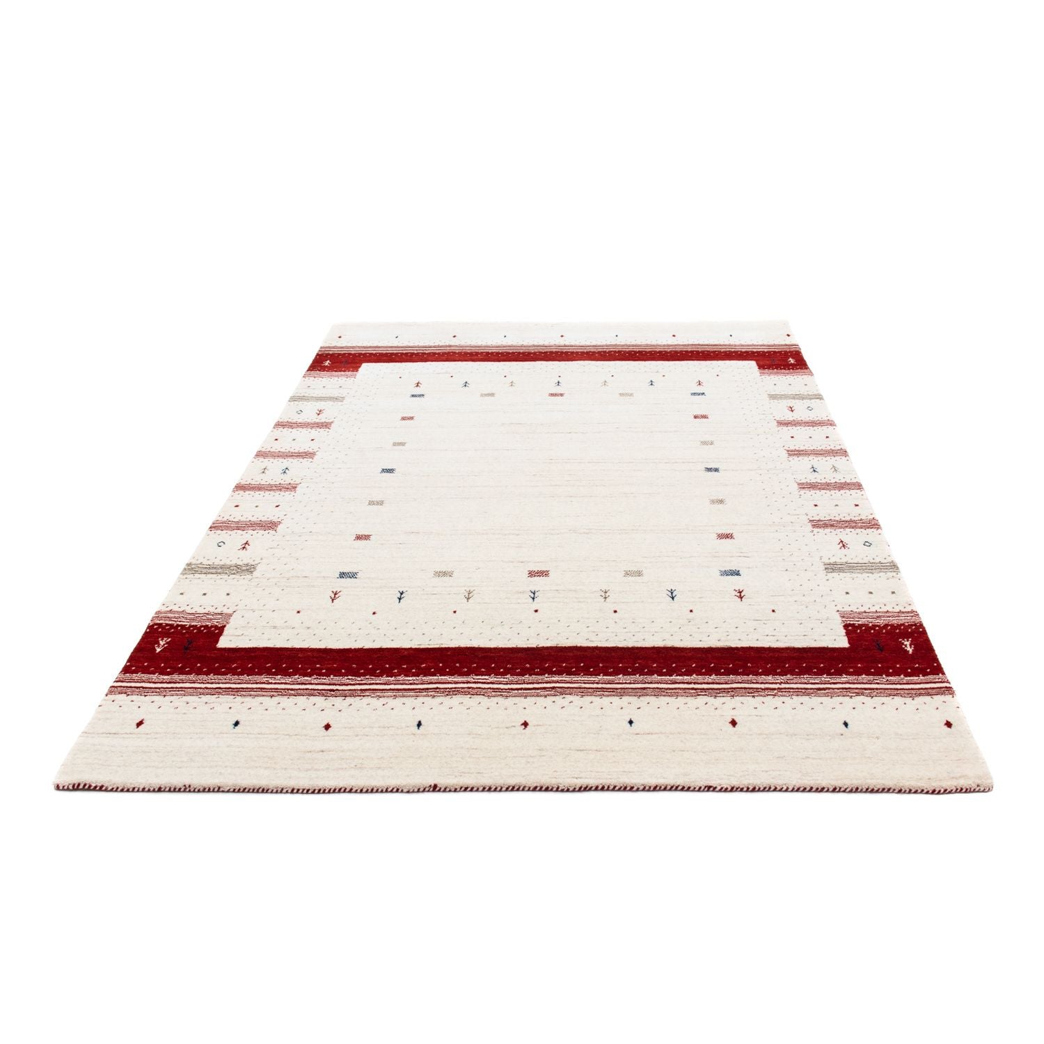 Alfombra Gabbeh - Loribaft Persa - 198 x 145 cm - beige