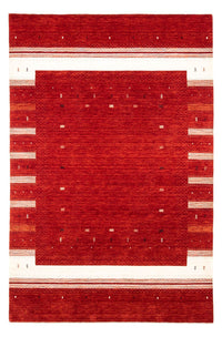 Alfombra Gabbeh - Loribaft Persa - 303 x 203 cm - rojo