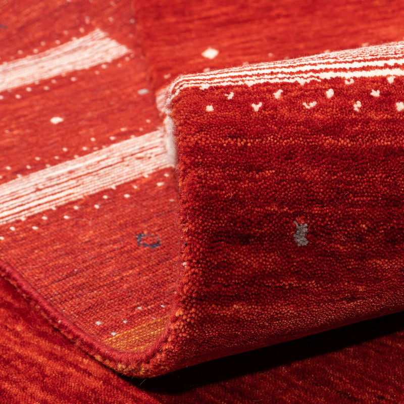 Alfombra Gabbeh - Loribaft Persa - 303 x 207 cm - rojo