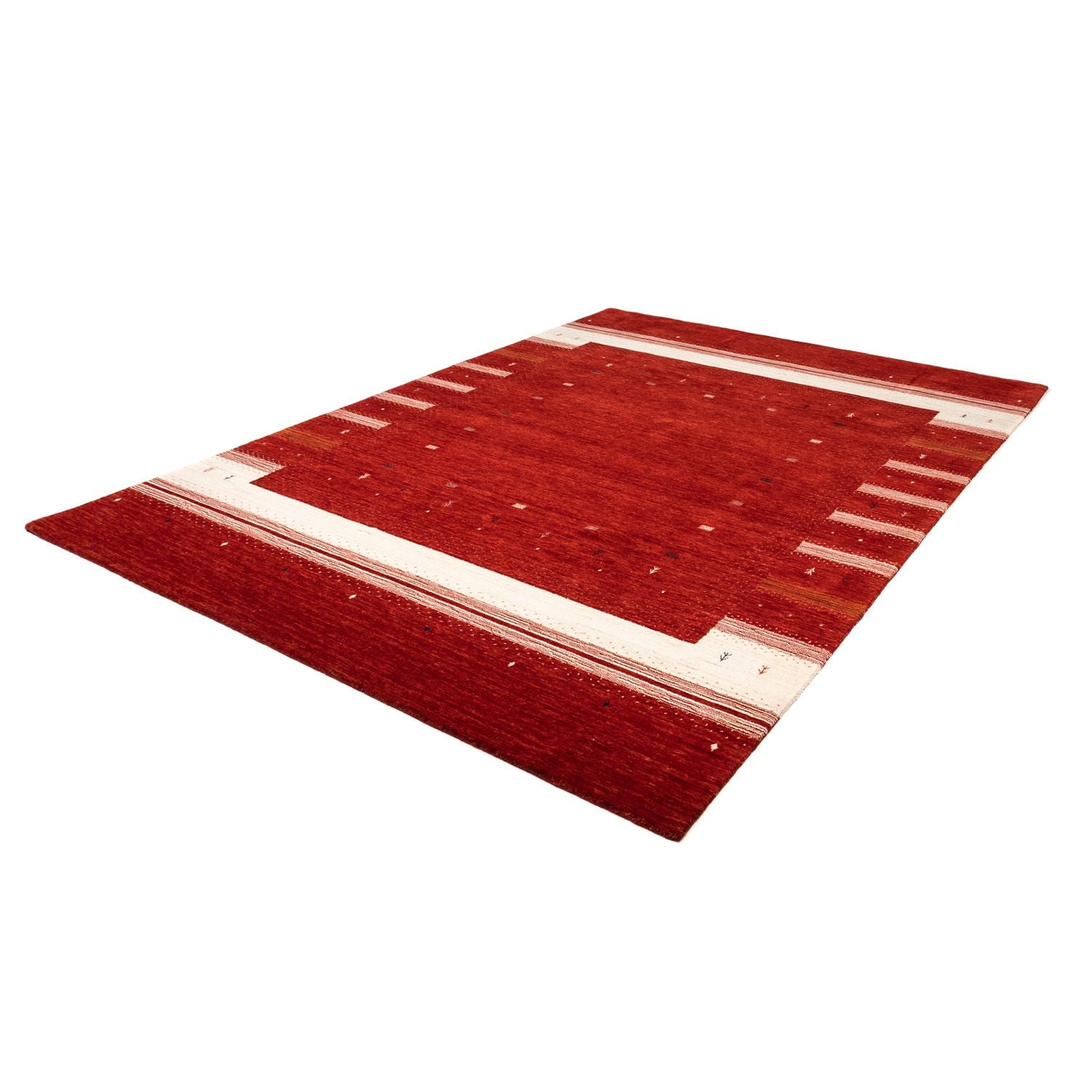 Alfombra Gabbeh - Loribaft Persa - 303 x 207 cm - rojo