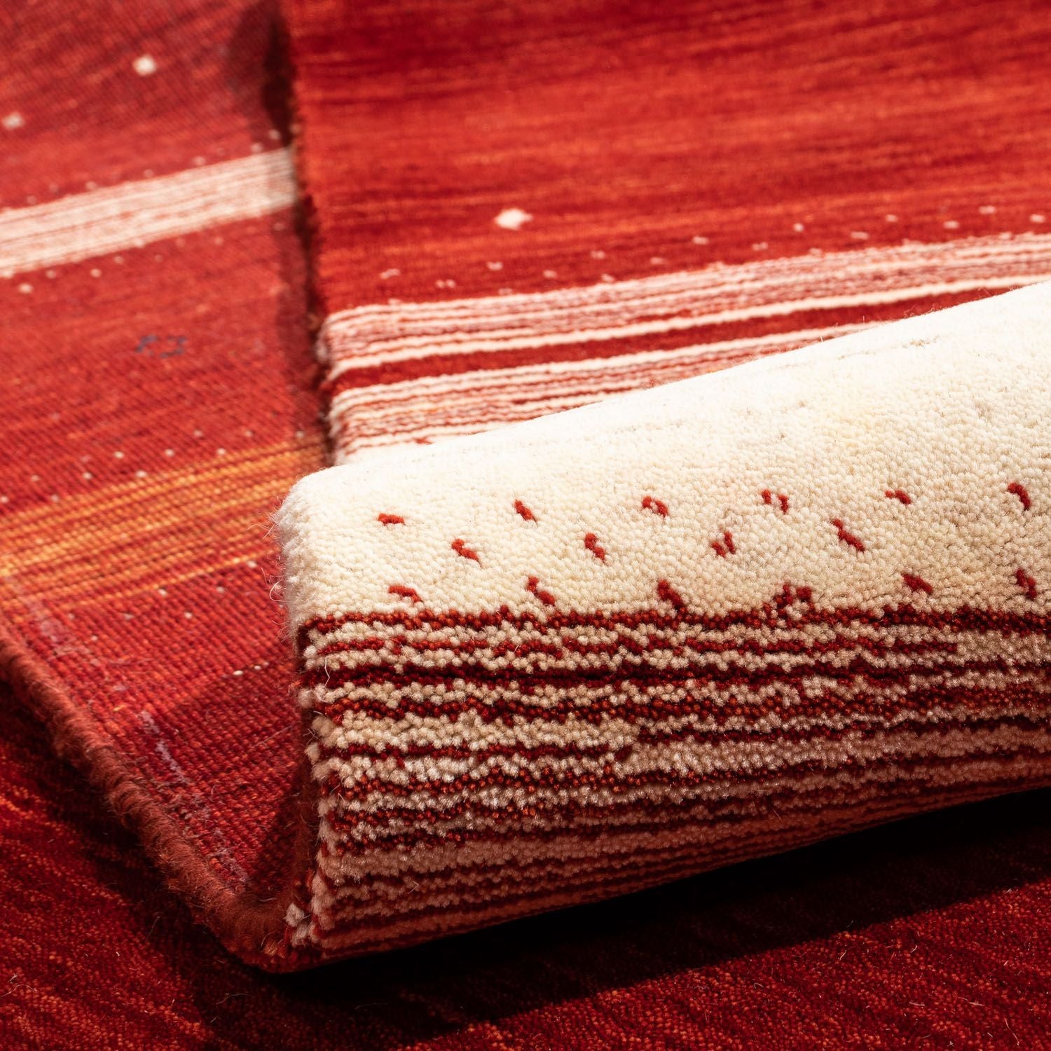 Alfombra Gabbeh - Loribaft Persa - 345 x 255 cm - rojo