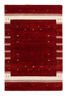Alfombra Gabbeh - Loribaft Persa - 204 x 140 cm - rojo