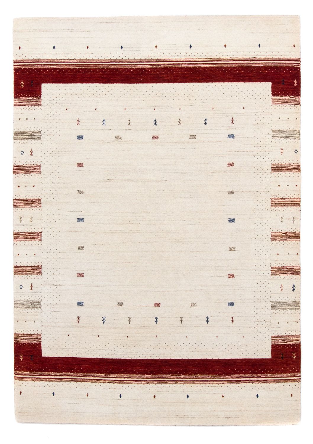 Alfombra Gabbeh - Loribaft Persa - 245 x 170 cm - beige