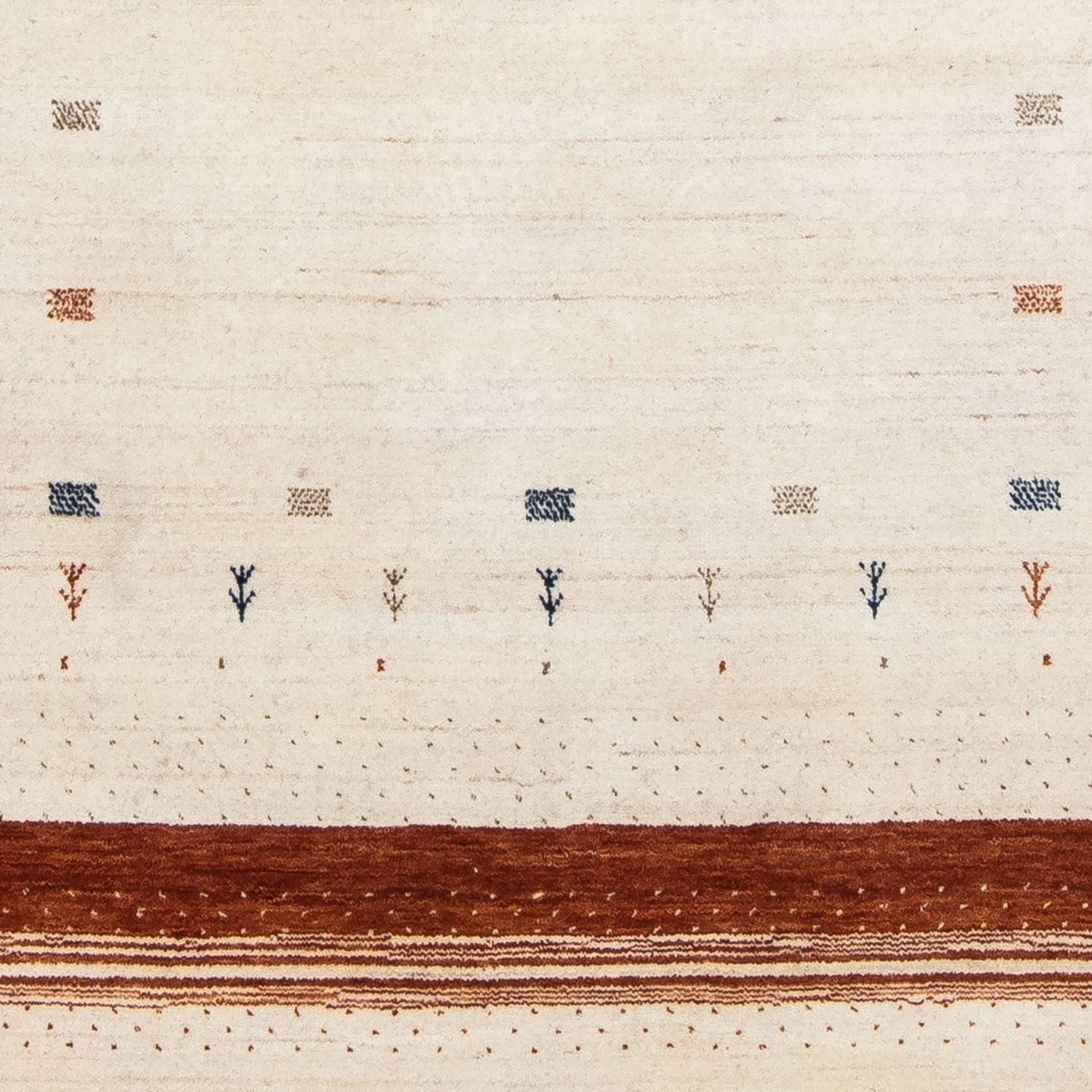 Alfombra Gabbeh - Loribaft Persa - 200 x 143 cm - beige