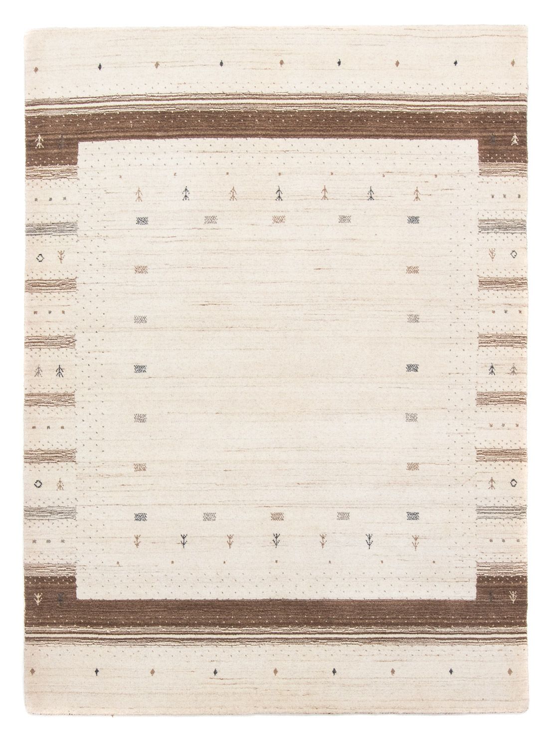 Alfombra Gabbeh - Loribaft Persa - 200 x 145 cm - beige