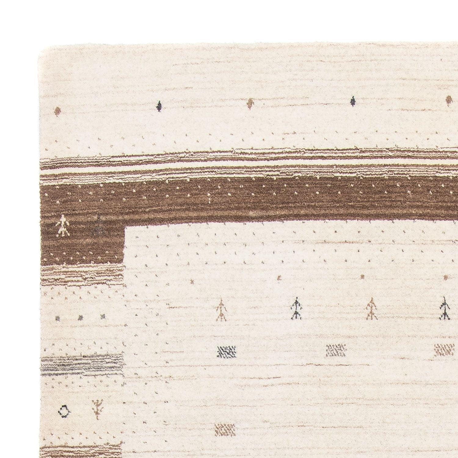 Alfombra Gabbeh - Loribaft Persa - 200 x 145 cm - beige