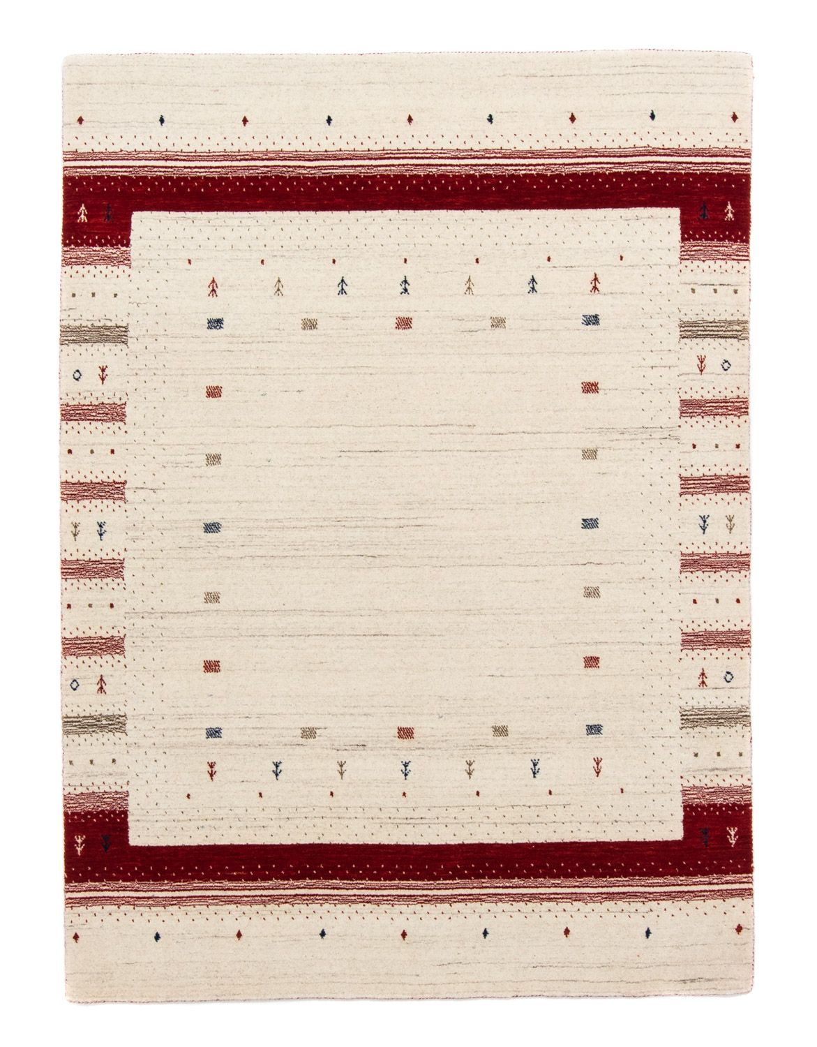 Alfombra Gabbeh - Loribaft Persa - 198 x 143 cm - beige