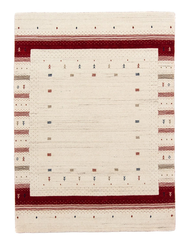 Alfombra Gabbeh - Loribaft Persa - 198 x 143 cm - beige