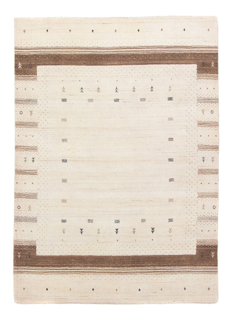 Alfombra Gabbeh - Loribaft Persa - 201 x 144 cm - beige