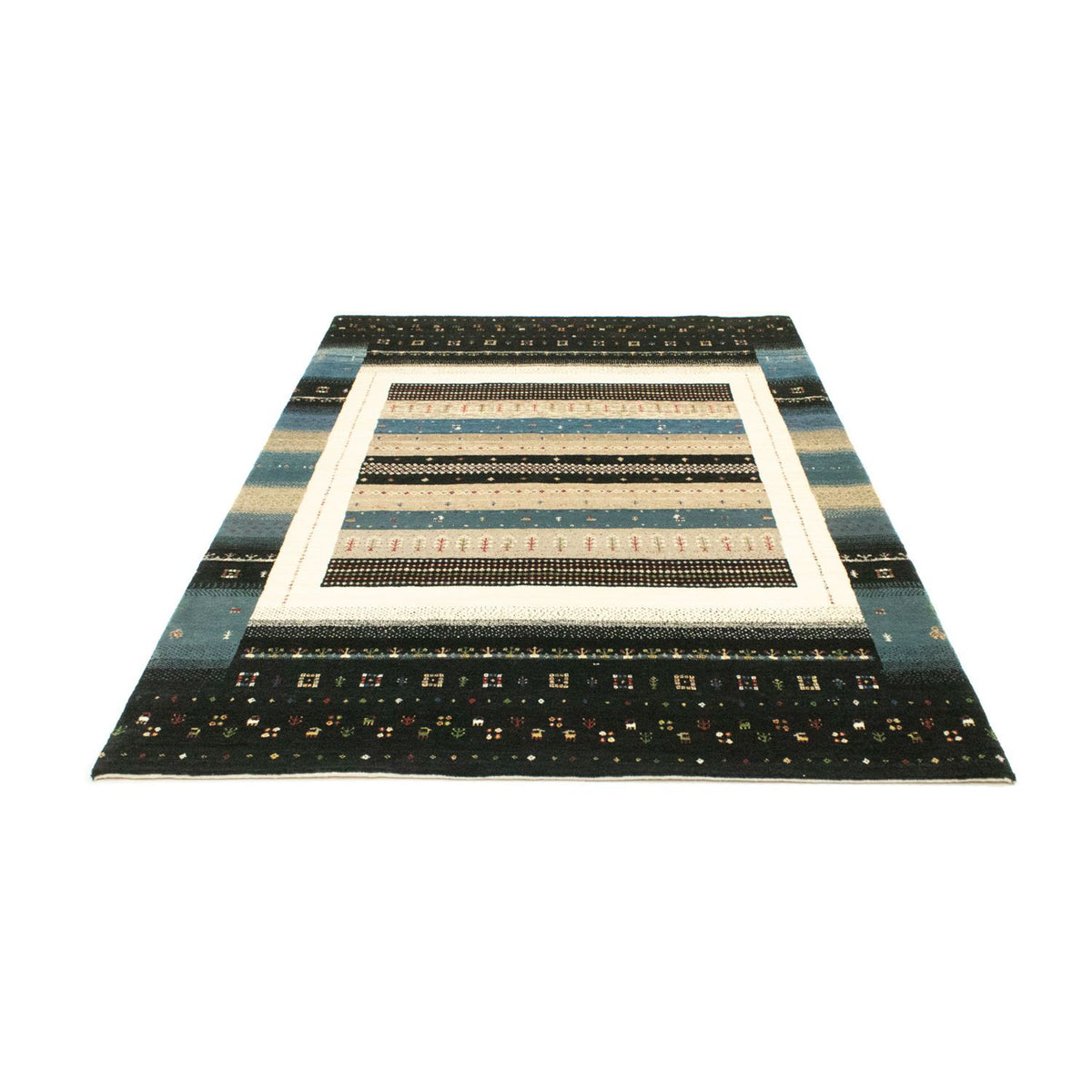 Alfombra Gabbeh - Loribaft Persa - 243 x 169 cm - multicolor