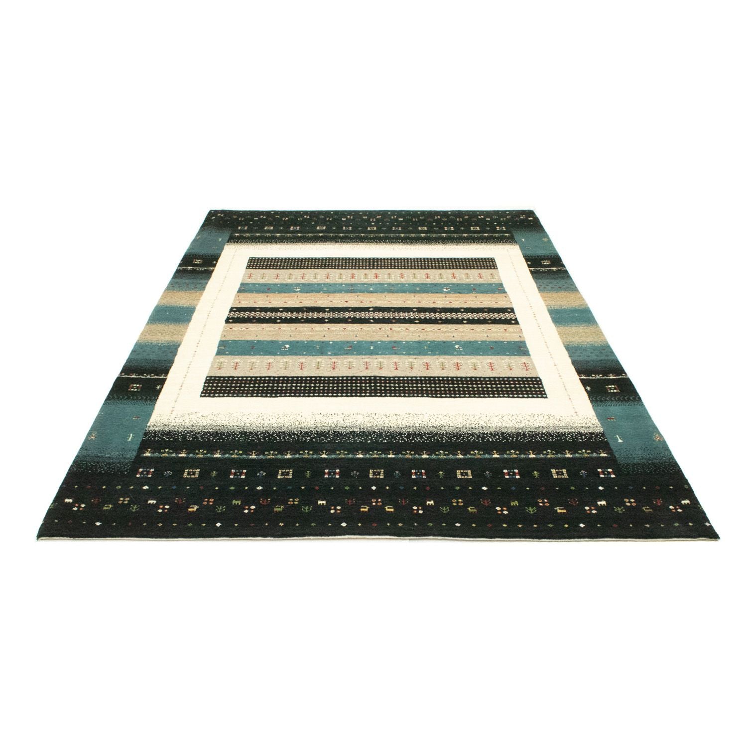 Alfombra Gabbeh - Loribaft Persa - 241 x 170 cm - multicolor