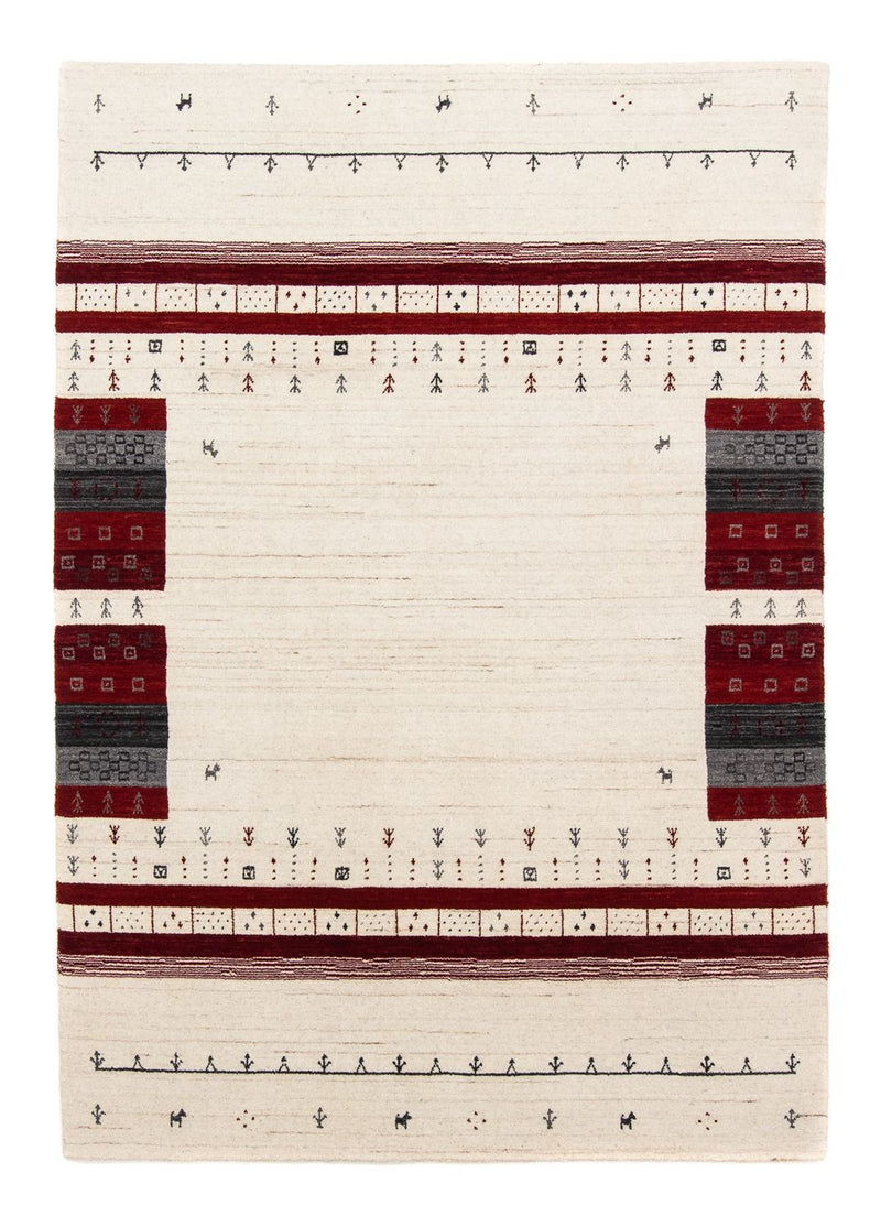Alfombra Gabbeh - Loribaft Persa - 200 x 140 cm - beige