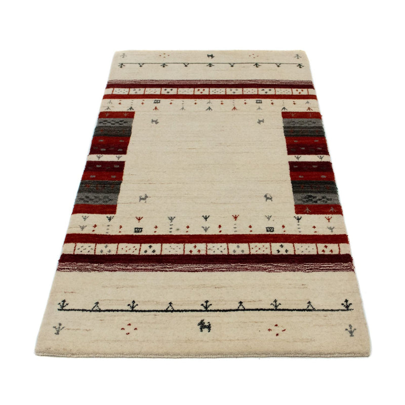 Alfombra Gabbeh - Loribaft Persa - 141 x 70 cm - beige