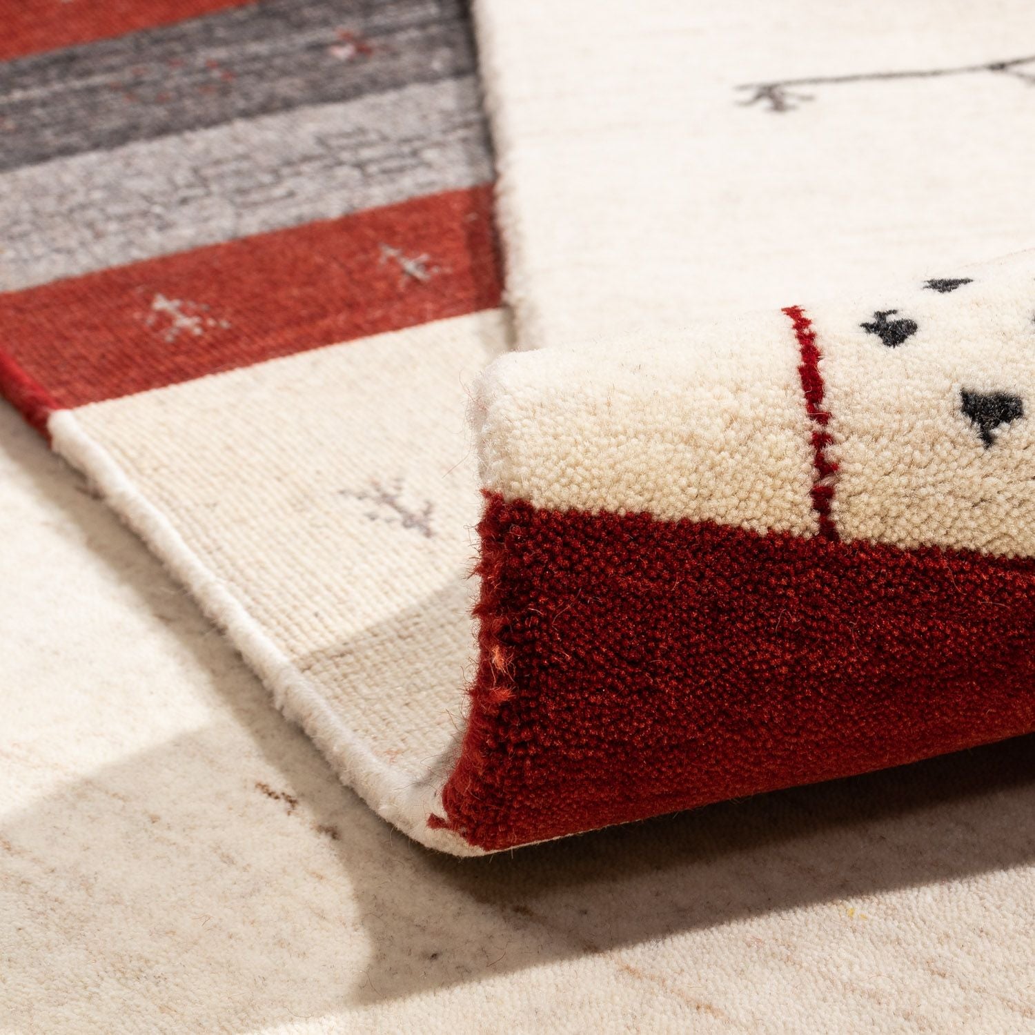 Alfombra Gabbeh - Loribaft Persa - 350 x 248 cm - beige