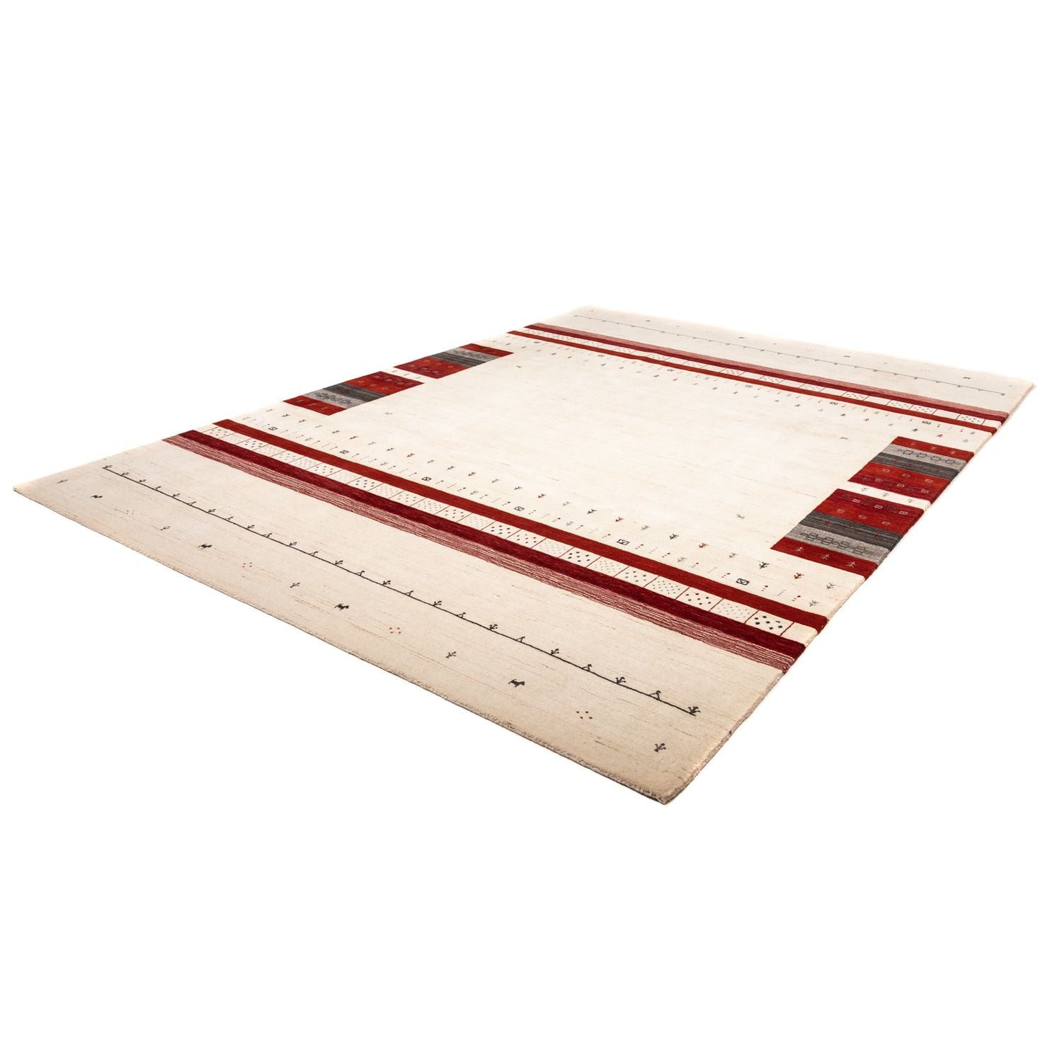 Alfombra Gabbeh - Loribaft Persa - 350 x 248 cm - beige