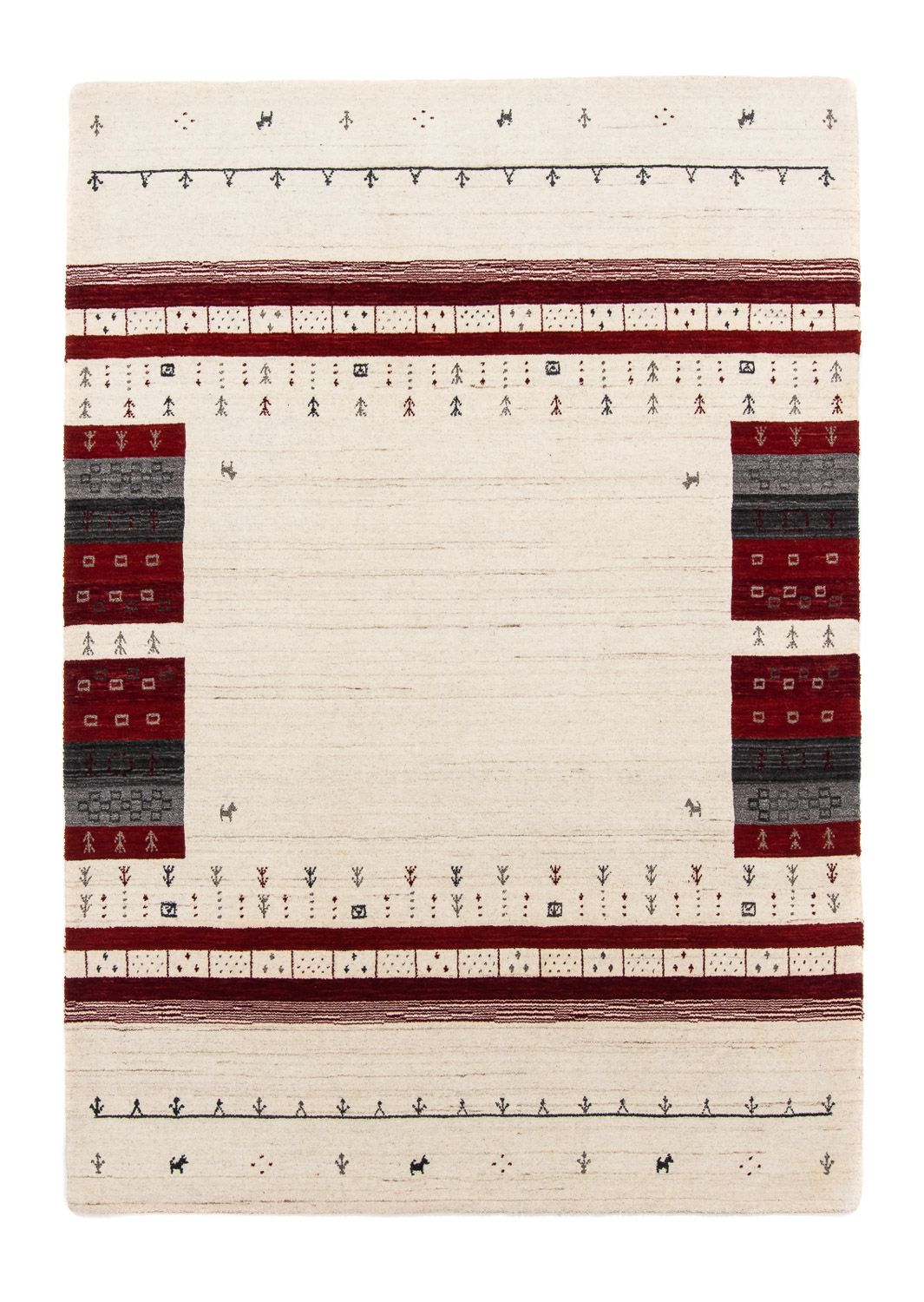 Alfombra Gabbeh - Loribaft Persa - 200 x 143 cm - beige